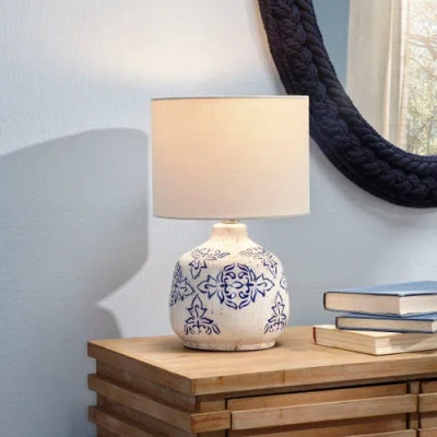 Jamie Young Ruby Ceramic Table Lamp, Blue In Blue
