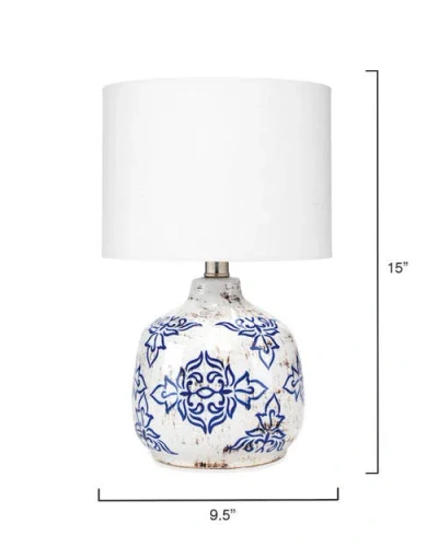 Jamie Young Ruby Ceramic Table Lamp, Blue In Blue