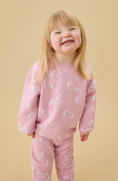 Mori Oversized Sweatshirt In Pink