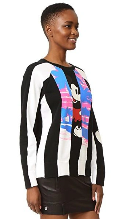 Shop Marc Jacobs Long Sleeve Raglan Sweatshirt In Black Multi