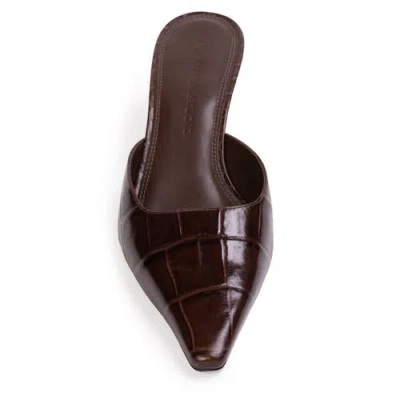 Black Suede Studio Riley 50 Mule In Multi