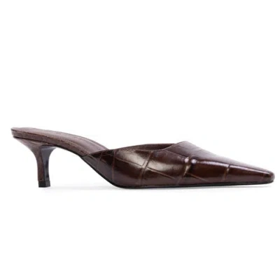 Black Suede Studio Riley 50 Mule In Multi