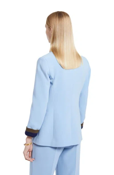Ottod'ame Classic Tailored Blazer In Blue