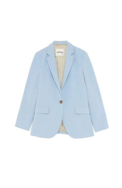 Ottod'ame Classic Tailored Blazer In Blue