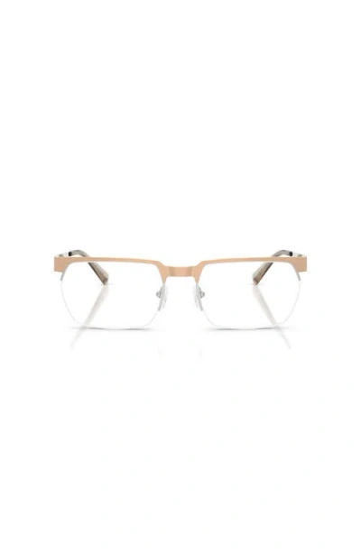 Michael Kors 58mm Rectangle Optical Glasses In Neutral