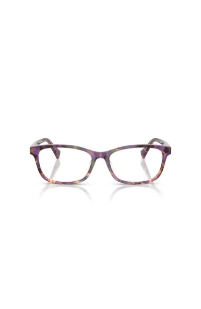 Ralph 55mm Rectangle Optical Glasses In Brown
