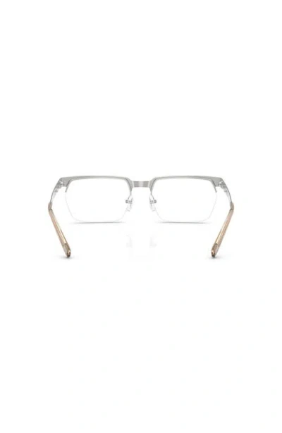 Michael Kors 58mm Rectangle Optical Glasses In Neutral