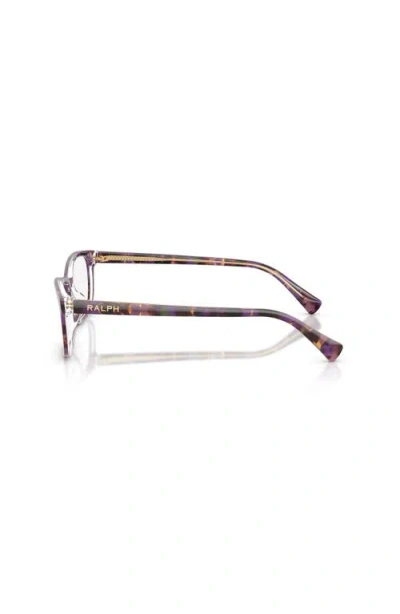 Ralph 55mm Rectangle Optical Glasses In Brown