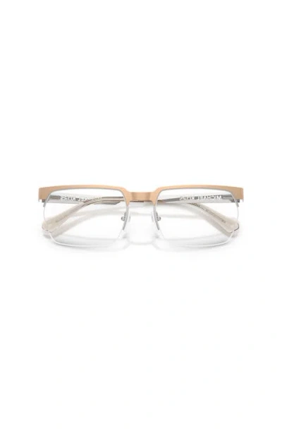 Michael Kors 58mm Rectangle Optical Glasses In Neutral