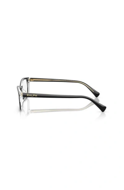 Ralph 53mm Rectangle Optical Glasses In Black