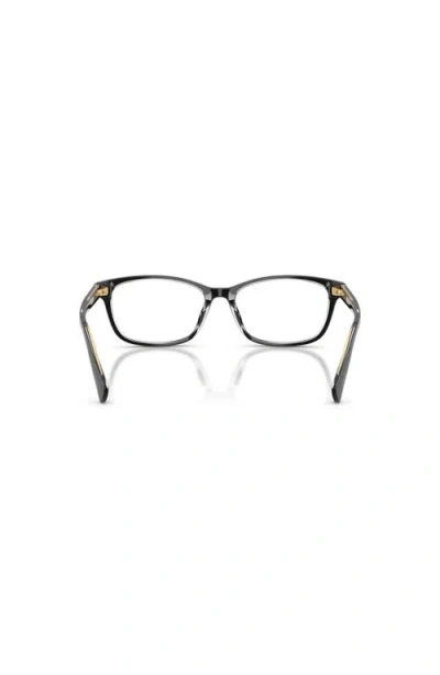 Ralph 53mm Rectangle Optical Glasses In Black