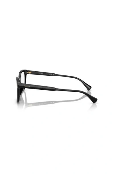 Ralph 53mm Rectangle Optical Glasses In Black