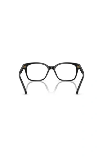 Ralph 53mm Rectangle Optical Glasses In Black
