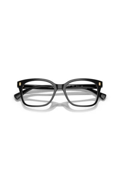 Ralph 53mm Rectangle Optical Glasses In Black