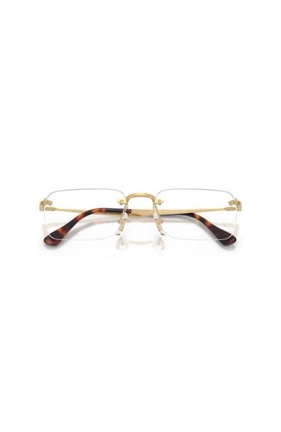 Persol Rimless Rectangle-frame Glasses In White
