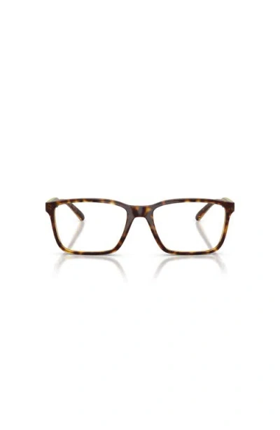 Arnette 54mm Rectangle Optical Glasses In Brown