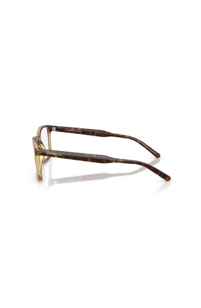 Arnette 54mm Rectangle Optical Glasses In Brown