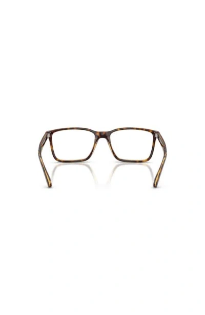 Arnette 54mm Rectangle Optical Glasses In Brown