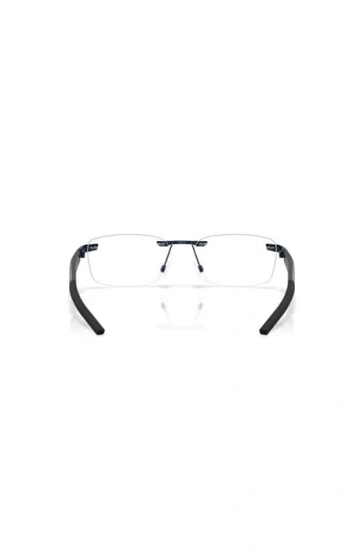 Oakley 55mm Rectangle Optical Glasses In Black