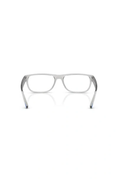 Arnette 58mm Rectangle Optical Glasses In Metallic