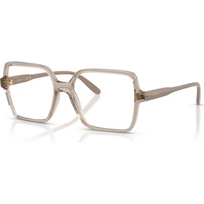 Vogue Eyewear 49mm Square Optical Glasses In Pattern