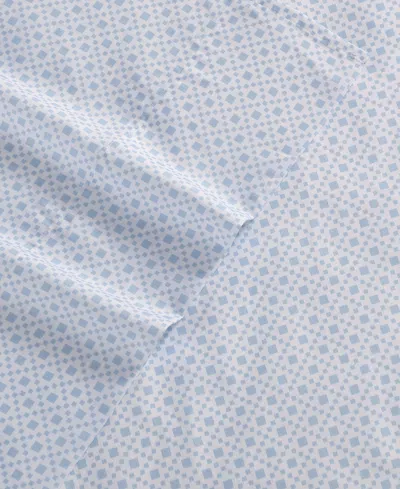 Nautica Annie Geo Cooling Microfiber Sheet Set In Blue
