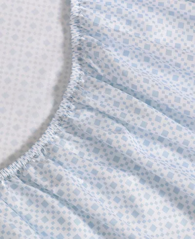 Nautica Annie Geo Cooling Microfiber Sheet Set In Blue