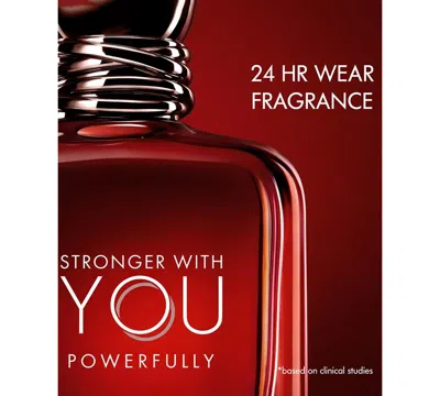 Armani Collezioni Stronger With You Powerfully Eau De Parfum 1.7 Oz. In Transparent