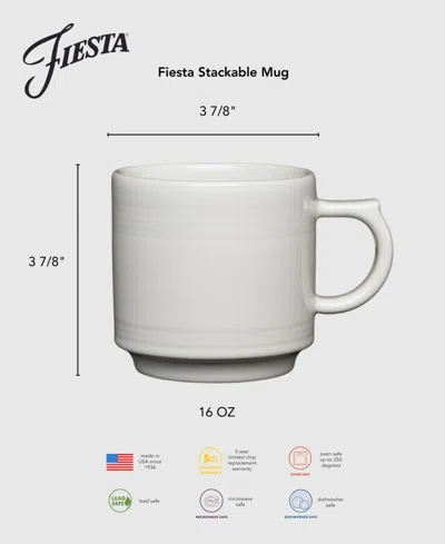 Fiesta Stackable Mugs, Set Of 4 In White