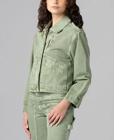 Blanknyc Women's Collared Twill Jacket In Multi