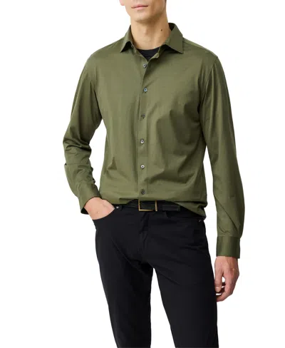 Rodd & Gunn Ascot Park Long Sleeve Slim Fit Shirt In Green