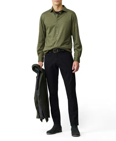 Rodd & Gunn Ascot Park Long Sleeve Slim Fit Shirt In Green