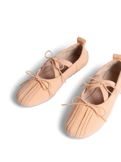 Simone Rocha Elasticated-strap Ballet Flats In Neutral