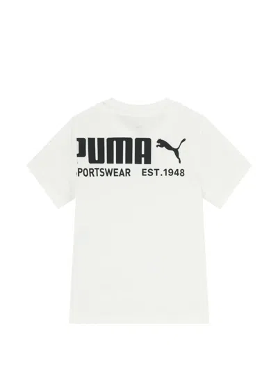 Puma Logo T-shirt In White