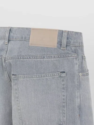 Our Legacy Vast Cut High-waisted Wide-leg Cotton Denim Jeans In Pale Coast Wash Blue