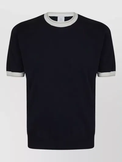 Eleventy Ribbed T-shirt In Black