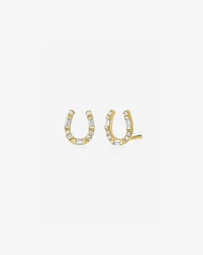 Ring Concierge Horseshoe Studs In Gold