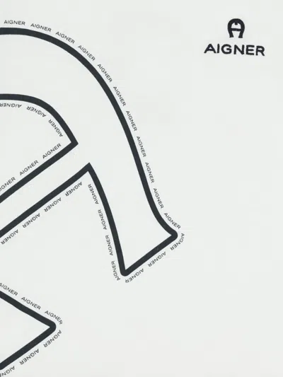 Aigner Logo-print T-shirt In White