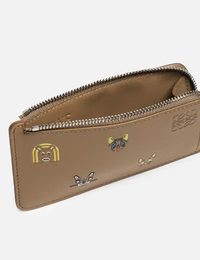 Loewe X Louis Wain Leather Cats Coin Card Holder