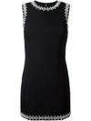 GIVENCHY EMBELLISHED TRIM SHIFT DRESS,17Y235639011796381