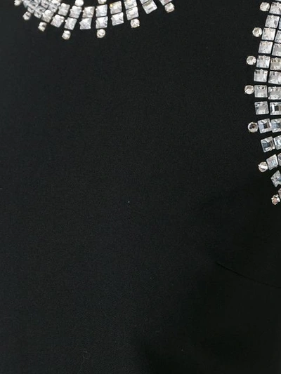 Shop Givenchy Embellished Trim Shift Dress In Black