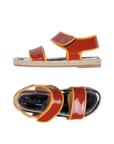 Marni Espadrilles In Brick Red