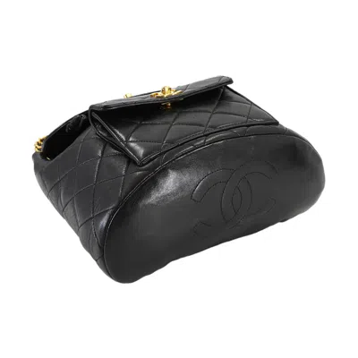 Pre-owned Chanel Black Leather Backpack ()
