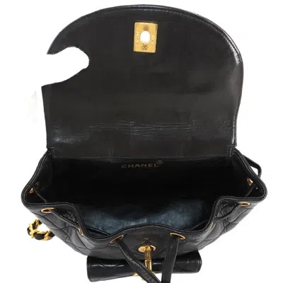 Pre-owned Chanel Black Leather Backpack ()