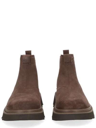 Ugg Chunky Sole Round Toe Boots With Pull Tab In Multi