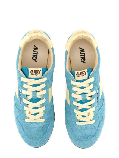 Autry Windspin Suede And Leather Low-top Sneakers In Multi