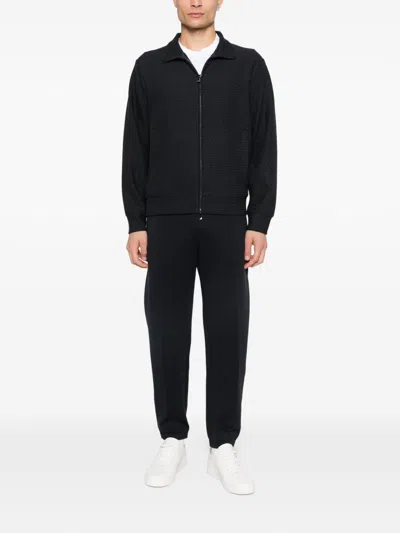 Emporio Armani Track Sweatshirt Trousers In Black