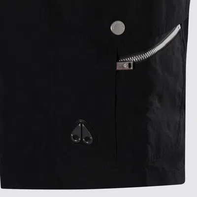 Moose Knuckles Pocket Cargo Shorts In Black