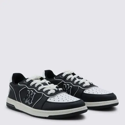 Amiri Vintage Leather Sneakers With Logo Details For Men In Black