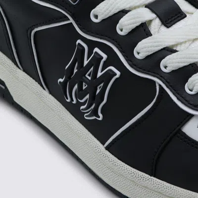 Amiri Vintage Leather Sneakers With Logo Details For Men In Black